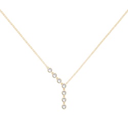 Jovial Diamond Disc Kette als lariate Halskette