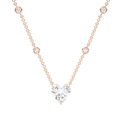 Rose Gold Diamond Pendants & Necklaces