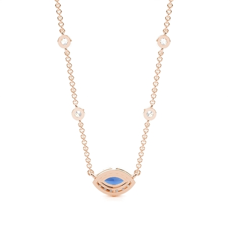 Marquise Rose Gold Diamond Pendants Necklaces