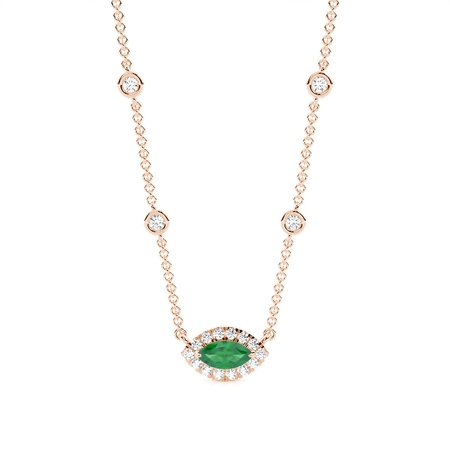 Marquise Rose Gold Everyday Pendants