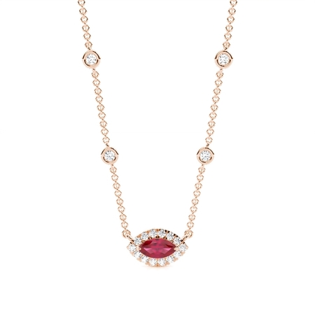 Marquise Rose Gold Everyday Pendants