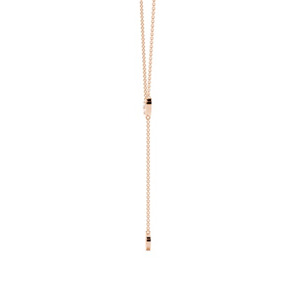 Lariat-Halskette mit blauem Saphir und Diamanten