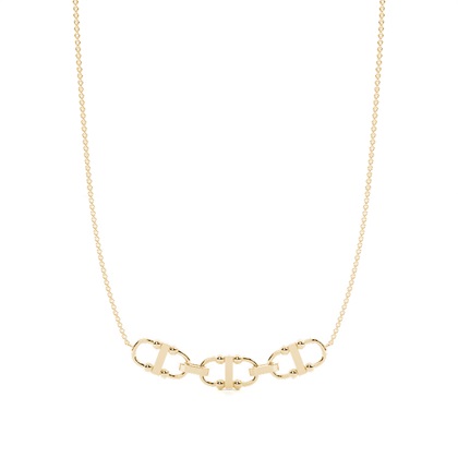 Multiple Interlink Diamond Chain Necklace (Petite)