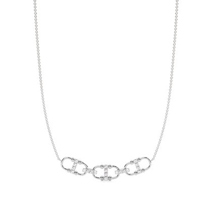 Silver Diamond Pendants And Necklaces