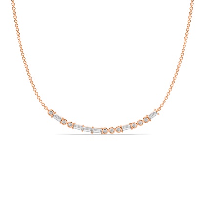 Rose Gold Diamond Pendants & Necklaces