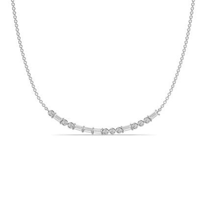 Silver Diamond Pendants And Necklaces