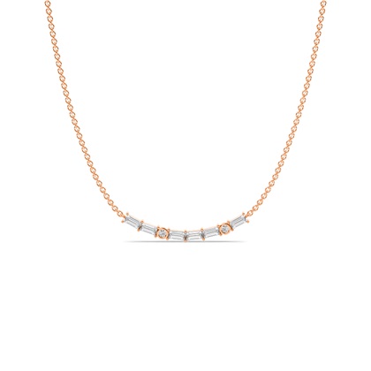 Round Diamond Pendants Necklaces