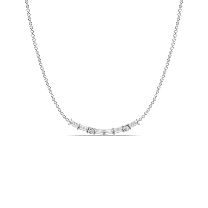 Silver Diamond Pendants And Necklaces