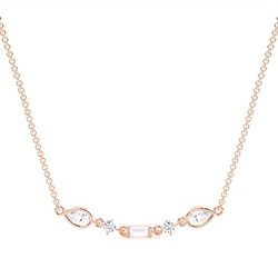 Multi Shaped Diamond Linear Pendant
