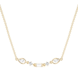 Multi Shaped Diamond Linear Pendant