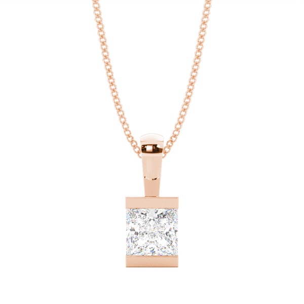 Bar Setting Solitaire Pendant