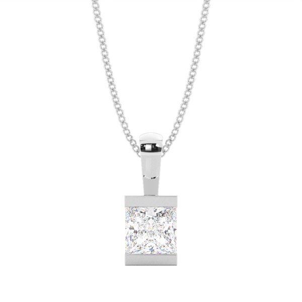 Bar Setting Solitaire Pendant