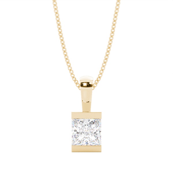 Bar Setting Solitaire Pendant