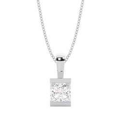 Bar Setting Solitaire Pendant