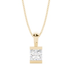 Bar Setting Solitaire Pendant