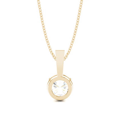 Yellow Gold Solitaire Pendants