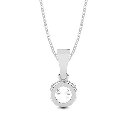 Diamant Anhänger in einer Zargenfassung