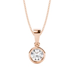 Diamant Anhänger in einer Zargenfassung