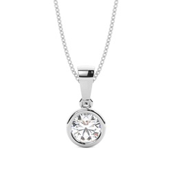 Diamant Anhänger in einer Zargenfassung