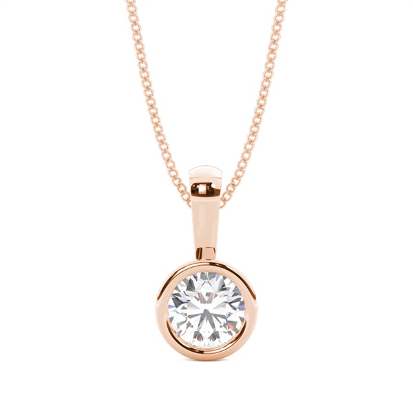 Full Bezel Setting Solitaire Pendant