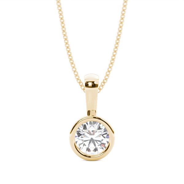 Full Bezel Setting Solitaire Pendant