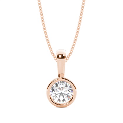 Rose Gold Diamond Pendants & Necklaces