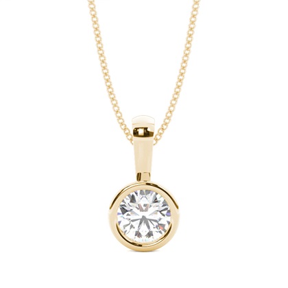 Yellow Gold Diamond Pendants & Necklaces