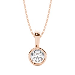 Diamant Anhänger in einer Zargenfassung