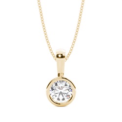 Diamant Anhänger in einer Zargenfassung