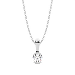 Semi Bezel Setting Solitaire Pendant