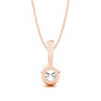 Rose Gold Moissanite Diamond Pendants
