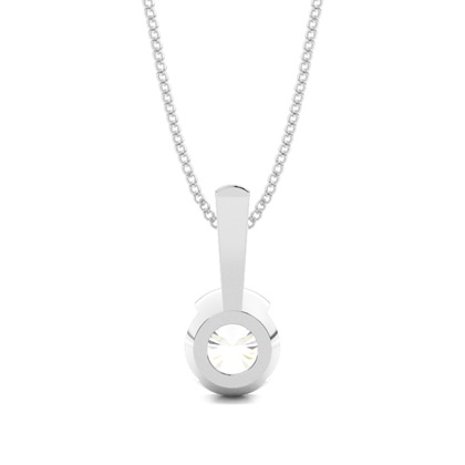 Platinum Solitaire Pendants