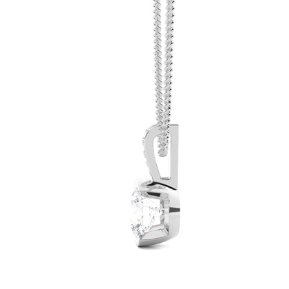 Semi Bezel Setting Solitaire Pendant