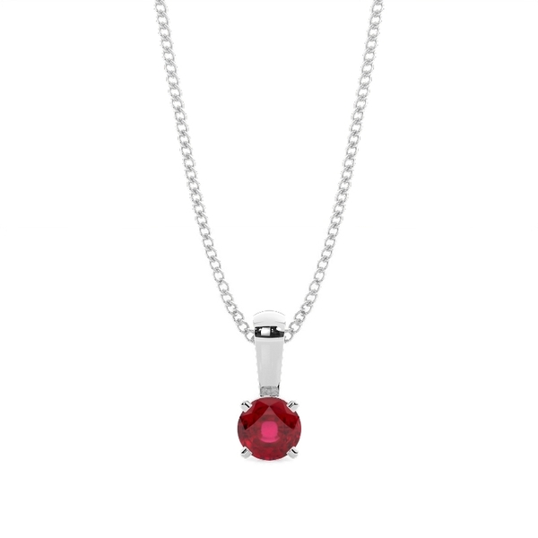 4 Prong Setting Ruby Pendant