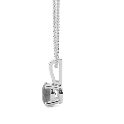 Schwarze Diamant Anhänger in einer Krappenfassung