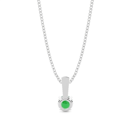 Smaragd Anhänger in 4 Krappenfassung