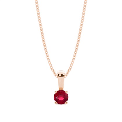 4 Prong Setting Ruby Pendant