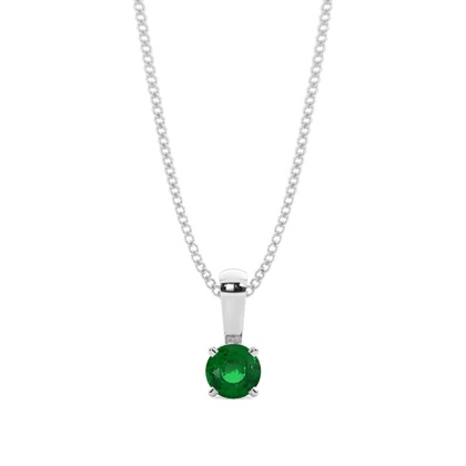 5 Prong Setting Emerald Pendant