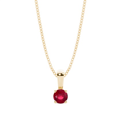 4 Prong Setting Ruby Pendant