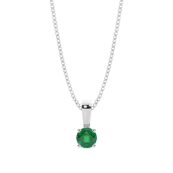 5 Prong Setting Emerald Pendant