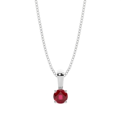 4 Prong Setting Ruby Pendant
