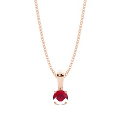 4 Prong Setting Ruby Pendant