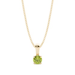 5 Prong Setting Round Peridot Pendant