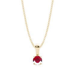 4 Prong Setting Ruby Pendant