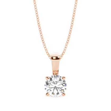 Rose Gold Diamond Pendants & Necklaces