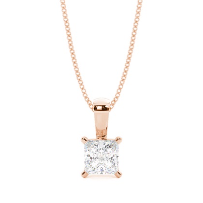 Rose Gold Diamond Pendants & Necklaces