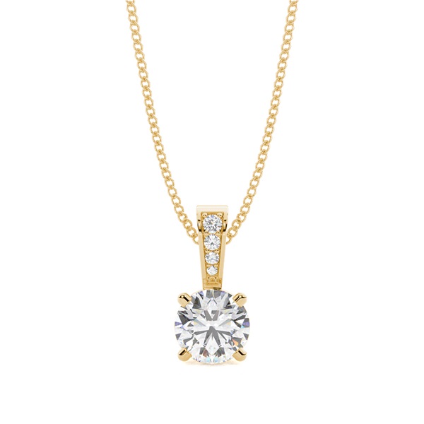 4 Prong Setting Solitaire Pendant