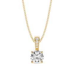 4 Prong Setting Solitaire Pendant