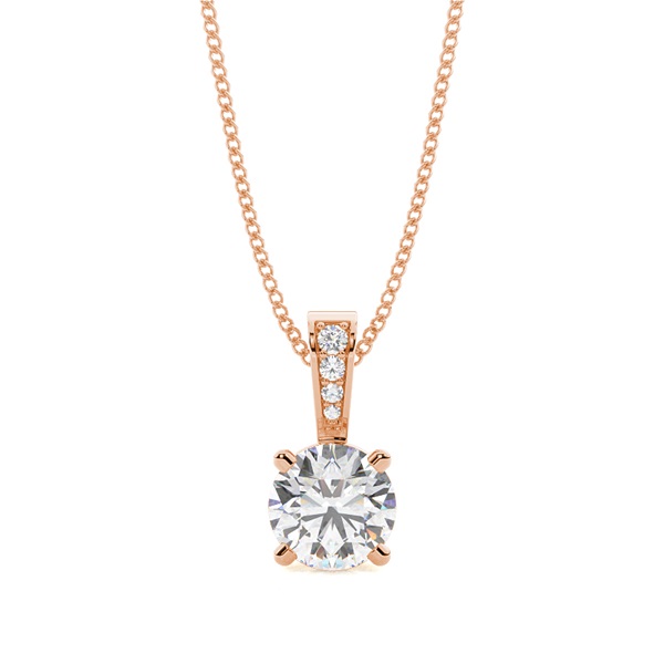 4 Prong Setting Solitaire Pendant