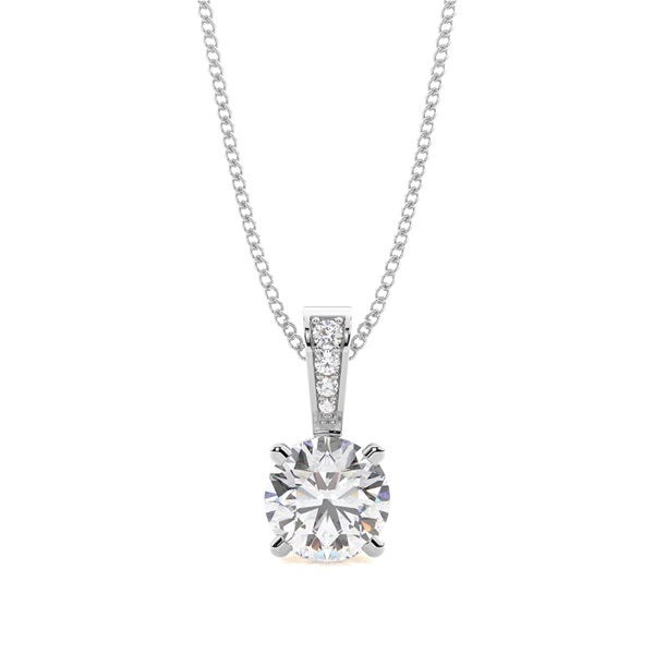 4 Prong Setting Solitaire Pendant